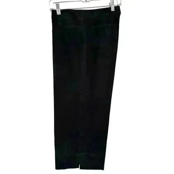 EILEEN FISHER BLACK CROPPED WIDE LEG CASUAL PANT SIZE M - Picture 6 of 10
